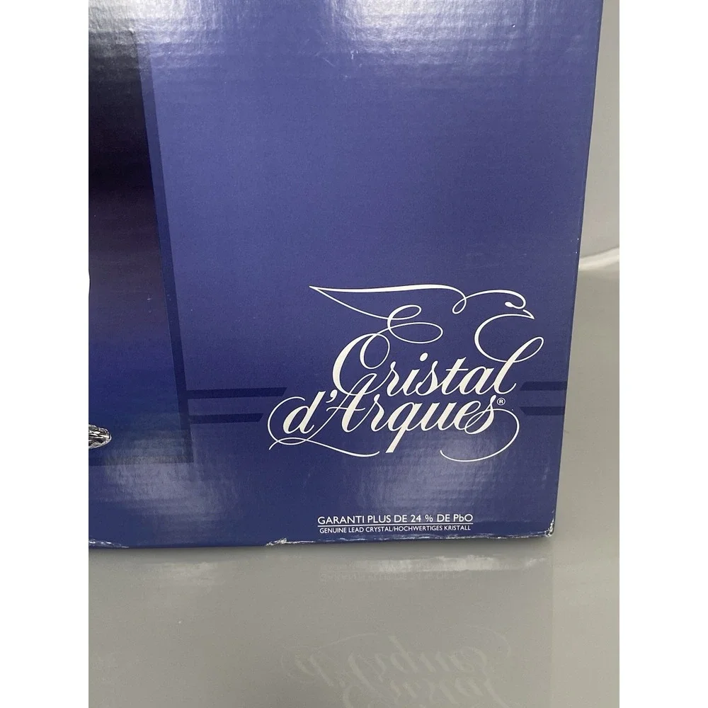 Cristal D' Arques Bretagne 5 Pc Wine Set Decanter & 4 Wine Glasses Lead Cystal